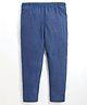 Cherry Crumble By Nitt Hyman Poly Cotton Yanno Denim Leggings - Blue