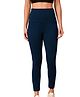 Morph Post Delivery Compression Solid Ankle Length Maternity Leggings - Navy Blue