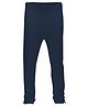 3PIN Full Length Solid Leggings - Navy Blue
