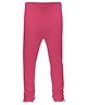 3PIN Full Length Solid Leggings - Pink