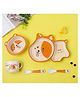 YAMAMA Dog Shape Bamboo Multi Piece Feeding Set Pack of 5   Color May Vary