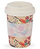 Earthism Eco-Friendly Bamboo Fibre Travel Coffee Mug with lid 350ml Birdie - Beige