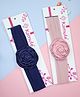 Kamule Bow Set Of 2 Rose Embellished Headband - Dark Blue & Peach