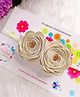 Little Tresses Twin Roses Soft Stretchable Headband - Golden