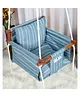 New Comers Garden Swing for Kids with 2 Pillows Stripe Print - Blue White