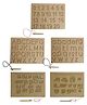 Mindmaker Wooden Tracing Slate Writing Practice Board with Dummy Pencil Set of 5 Board Capital Alphabets Small Alphabets Numbers Tamil Vowel & Consonants - Brown