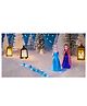Yunicorn Max Elsa Anna  Sister Dolls Pack of 3 Blue - Height 35 cm