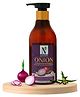 NutriGlow NATURAL'S Onion Hair Shampoo With Onion Seed Oil For Anti Dandruff Anti Hair Fall & Deep Nourishment  Shiny Hair - 300 ml