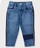 GINI & JONY Full Length Cut & Sew Denim Jeans with Tape Detailing - Blue