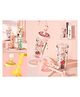 YAMAMA Glitter Water Bottle Tumbler Sipper Cup Freefalling Design Re-useable Plastic Cup with Lid and Straw 400 ML  Color May Vary