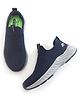 Skechers Slip On Solid Coloured Casual Shoes - Navy Blue