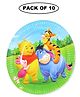 Shopping Time Winne The Pooh Paper Plate Pack of 10- Multicolour