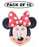 Shopping Time Minnie Mouse Face Mask Pack of 10 - Red