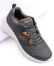 Skechers Bounder Casual Lace Tie Up Shoes - Charcoal and Orange