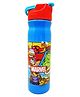 Marvel Avenger Character Licensed All-Over Printed Sleek Straw Sipper Water Bottle With Handle Blue - 500ml