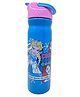 Disney Frozen Character Licensed All Over Printed Sleek Straw Sipper Water Bottle with Handle Blue - 500ml