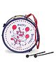 Luvely Musical Drum Toy Happy Birthday Print - Blue White