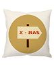 StyBuzz Cushion Cover Xmas Print - White
