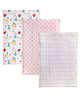 Tidy Sleep Nappy Bed Protector with Foam Fruit Print Pack of 3 - Milticolor