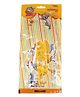 Sticker Bazaar Tom And Jerry Stationery Set Yellow - 7 Pieces