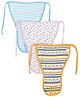 Ohms Tie Up Style Cloth Nappies Small Pack Of 3 - Pink Orange Aqua