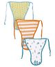 Ohms Tie Up Style Cloth Nappies Small Pack Of 3 - Green Orange Blue