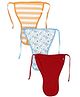 Ohms Tie Up Style Cloth Nappies Small Pack Of 3 - Red Orange Blue