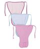 Ohms Tie Up Cloth Nappies Pack Of 3 Large - Pink Blue