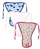 Ohms Tie Up Cloth Nappies Large Pack Of 3 - Pink Blue