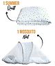 Moms Home Organic Cotton Mosquito Net & Quilt Combo - Multicolor