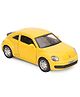 MSZ Volkswagen The Beetle Pull Back Action Diecast Car Model - Yellow