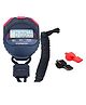 Toyshine Multi Function Electronic Digital Sport Stopwatch Timer Suitable with 2 Sports Whistle Combo Set SSTP - Blue
