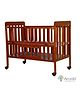 Arcedo   Florence Wooden Baby Cot  Walnut - Dark Brown