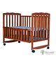 Arcedo  Crest Wooden Baby Cot Cherry - Red