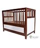 Arcedo  Victor Kids Wooden Cradle Walnut - Brown