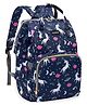 PACKNBUY Diaper Bag Backpack Unicorn Print Baby Travel and Storage Bag - Dark Blue
