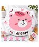 Adore Baby Shower Cap Cartoon Dream Print - White & Pink
