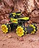 Rising Step Usb Chargeable Rock Crawler Remote Control Car with Light and Sound -Yellow