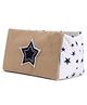 Abracadabra Stars Embroidered Cot Utiity Box - Brown Cream/
