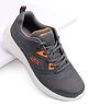 Skechers Casual Shoes With Lace Up Closure - Grey & Orange