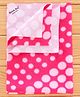 Quick Dry Laminated Fabric Bed Protector Pink Circle - Small