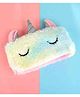 Crackles Stylish Unicorn Print Large Capacity Hardtop EVA Pencil Case Organizer School Kids  - Mutlicolour