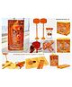 Crackles Cute Basketball Sports Theme Erasers Pencils and Sharpener Stationery Writing Set - Multi Color