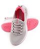 Skechers Star Speeder Bright Force Slip On Style Casual Shoes - Grey & Hot Pink