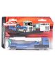 Majorette Transporter Die Cast Free Wheel Model Toy Truck - Blue