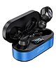 pTron Bassbuds Plus In Ear True Wireless Stereo Bluetooth Headphones with Mic - Blue & Black