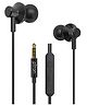 pTron Pride Lite In Ear Wired Headphones with in line Mic - Black