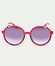 DukieKooky Girls Premium Oval Sunglasses - Red