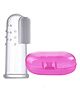 Kritiu Silicone Figure Brush With Case - Pink