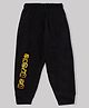 KAVEE 100% Cotton Biowashed Full Length Be Brave Printed Lounge Pants - Black